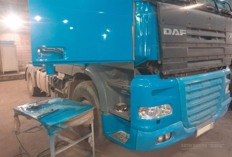 Фотография ремонта кабины DAF (слайд 2)