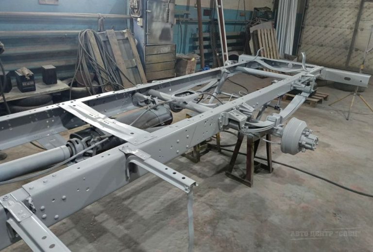 Рама Газели после грунтования