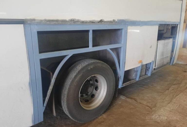 Грунтование автобуса Scania (слайд 2)