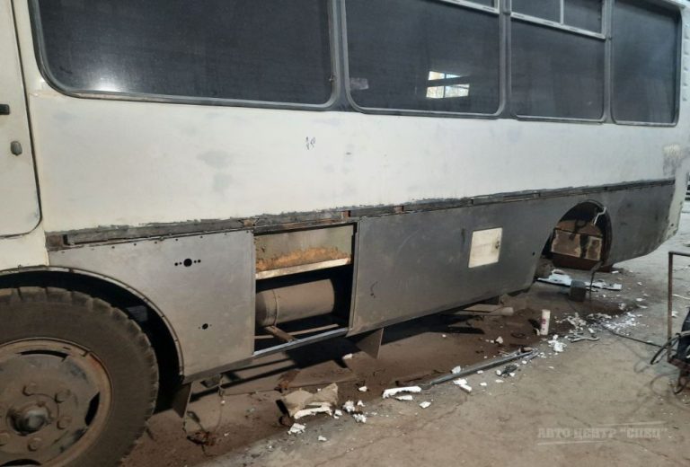 Замена боковых панелей автобуса ПАЗ